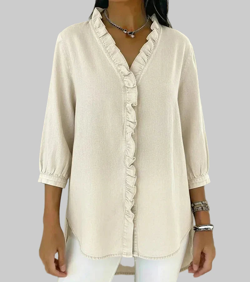 Abigail™ Elegante Denim-Bluse