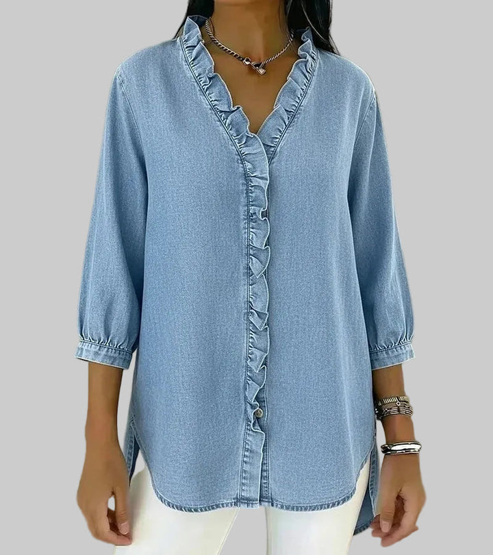 Abigail | Elegante Denim-Bluse