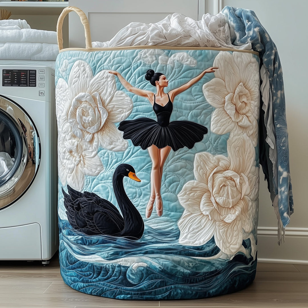 Eleganter Gequilteter Wäschekorb Ballerina