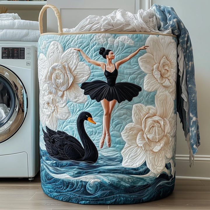 Eleganter Gequilteter Wäschekorb Ballerina