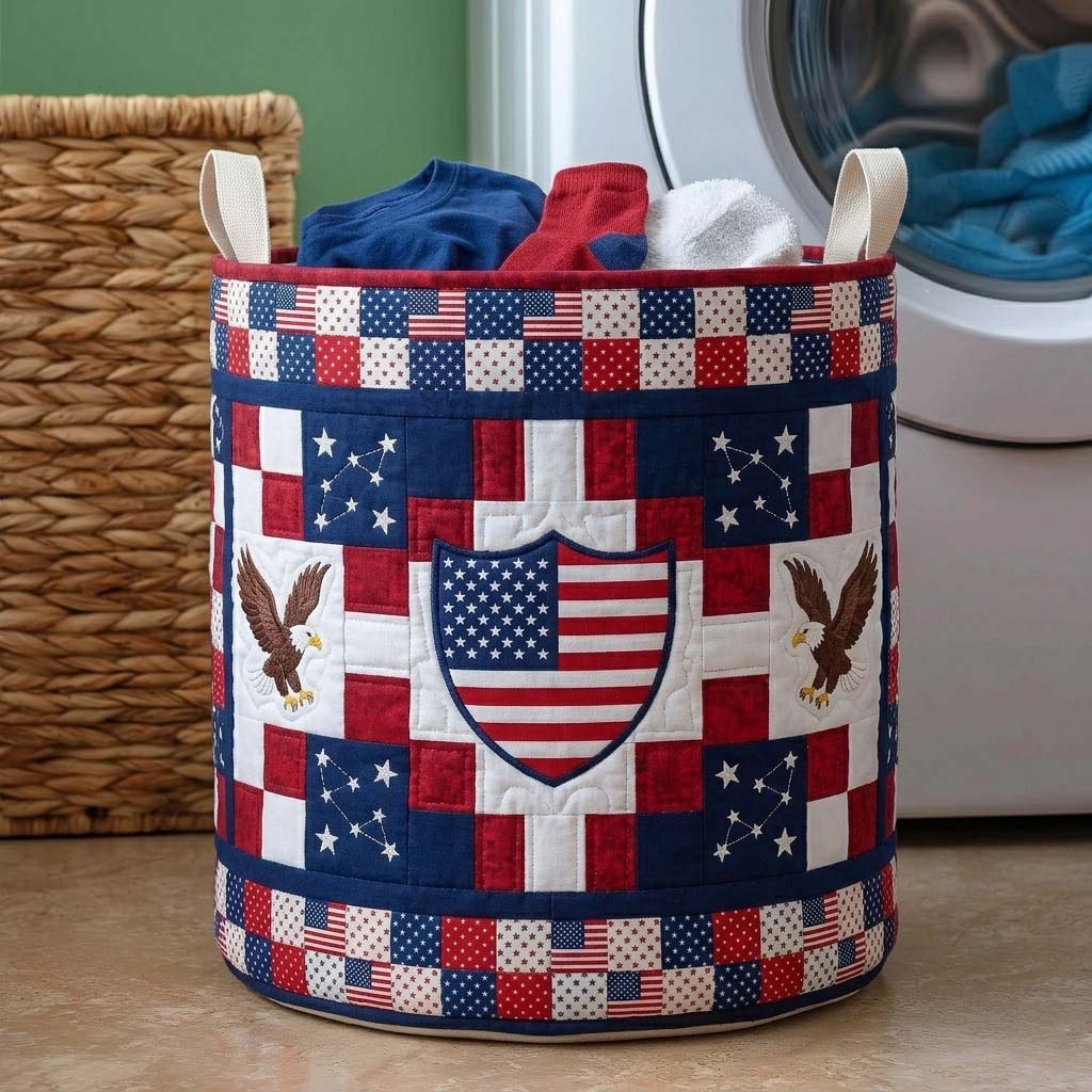 Patriot Star Gepolsterter Wäschekorb