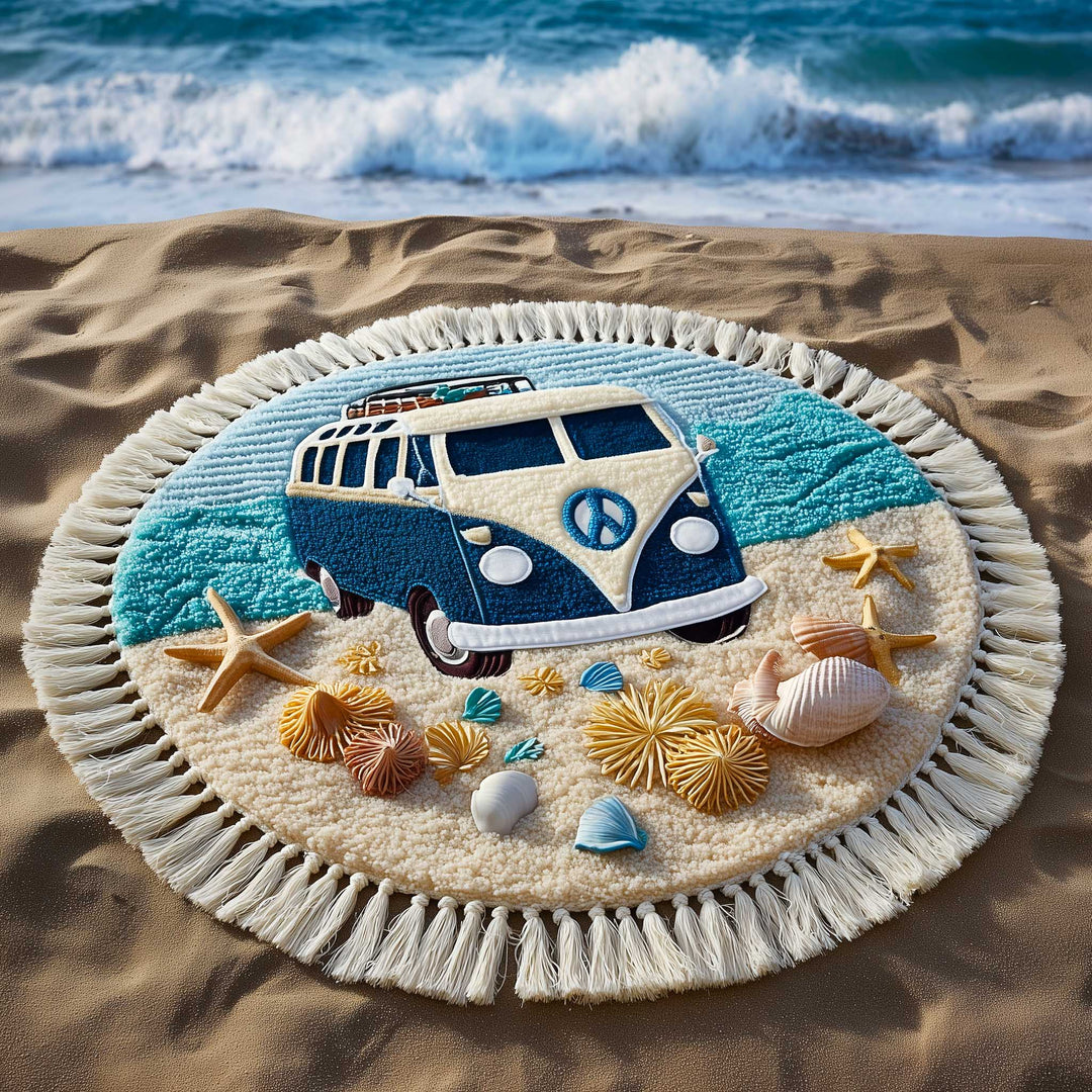 Runde Strandtücher Freier Geist Van
