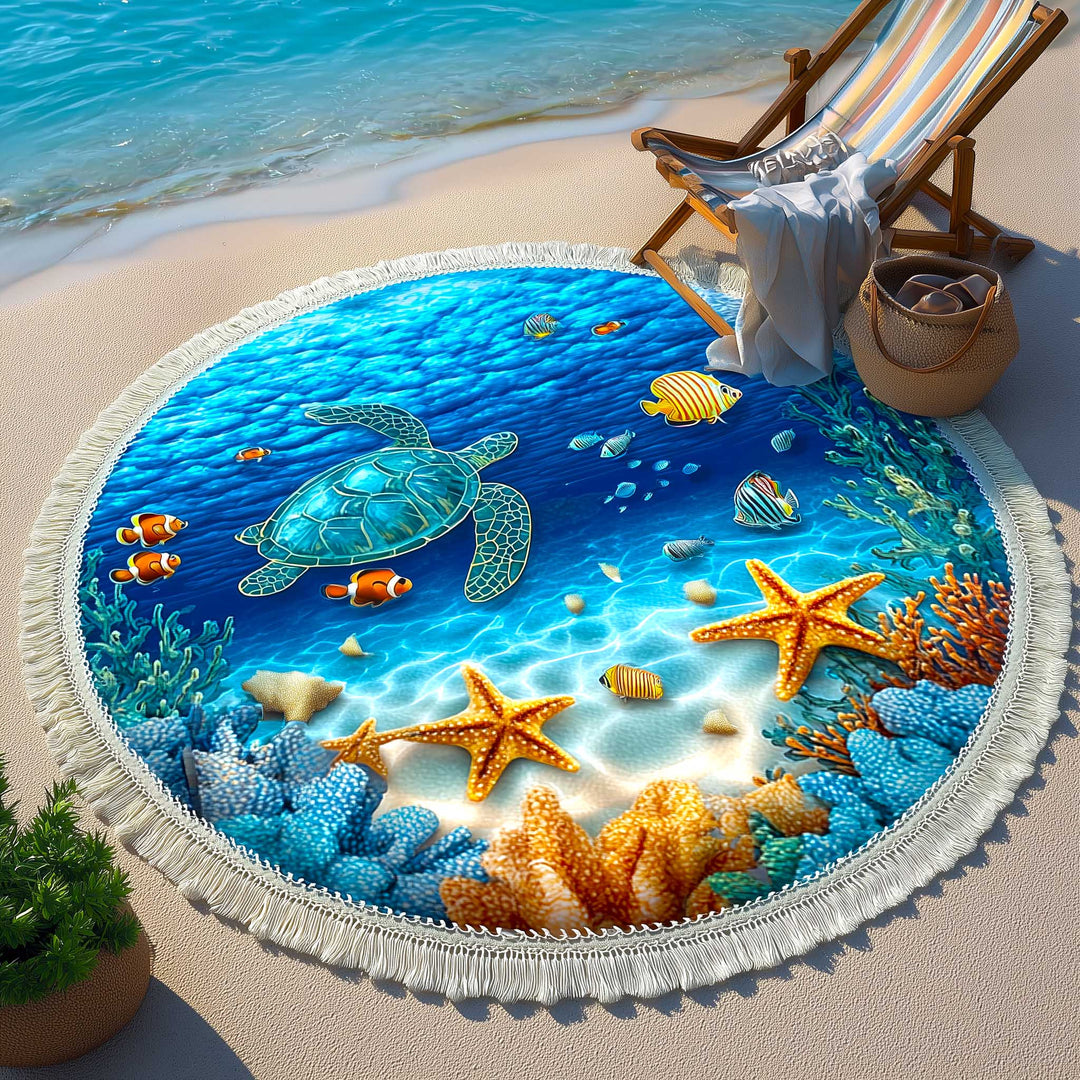 Runde Strandtuch Ozeanbrise