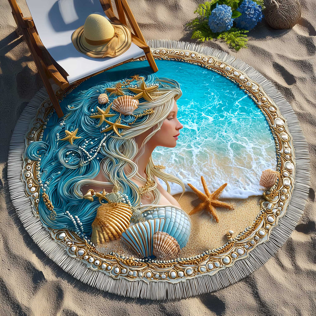 Runde Strandtuch Ozeanbrise