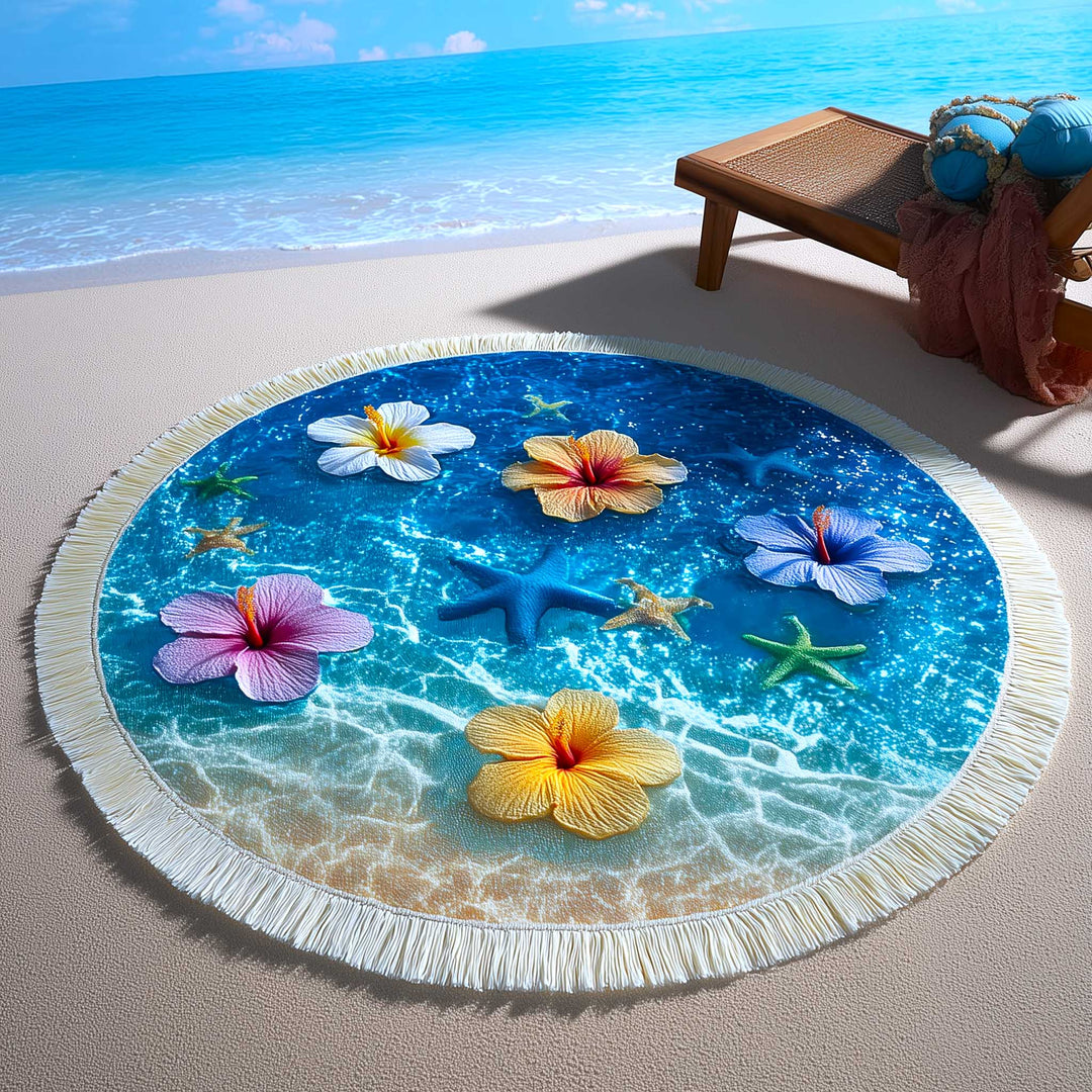 Runde Stranddecke Ozeanbrise