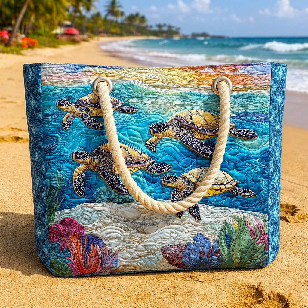 Gepolsterte Strandtasche Meeresschildkröte