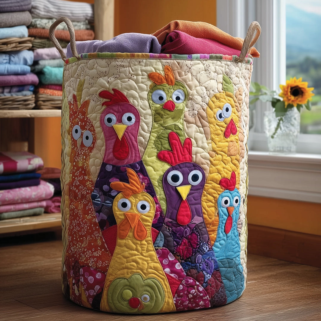Funky Chicken Gestepptes Wäschekorb