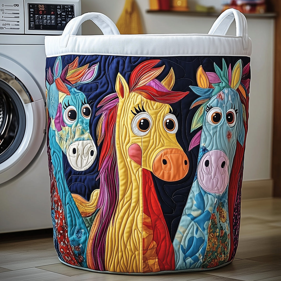 Funky Horse Gepolsterter Wäschekorb