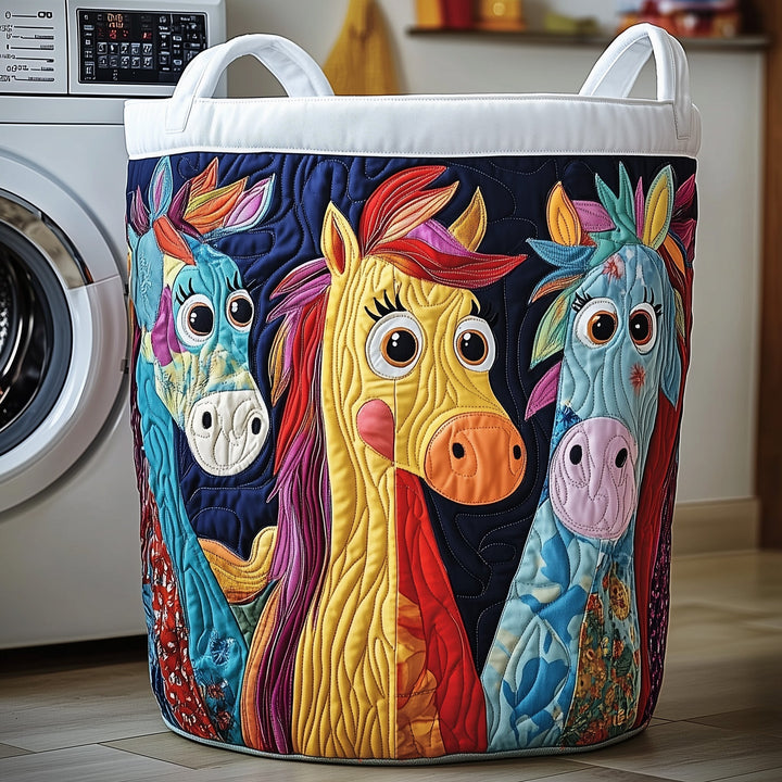 Funky Horse Gepolsterter Wäschekorb
