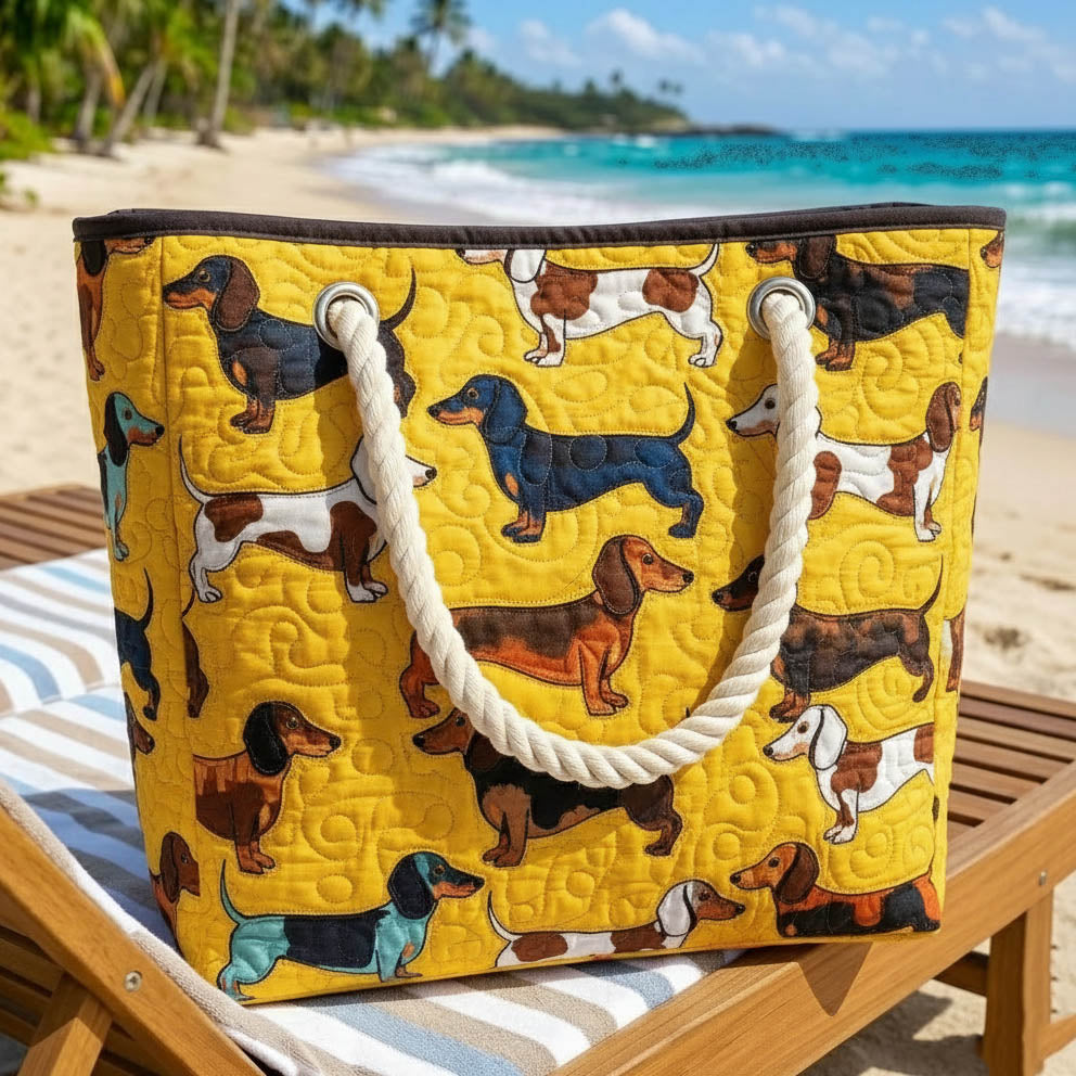 Gepolsterte Dackel Strandtasche