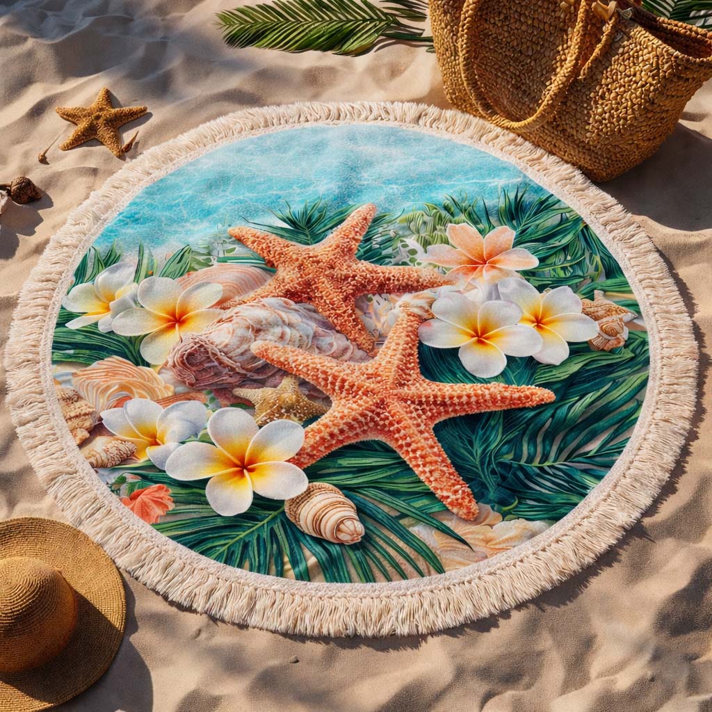 Runde Strandtuch Ozeanstern