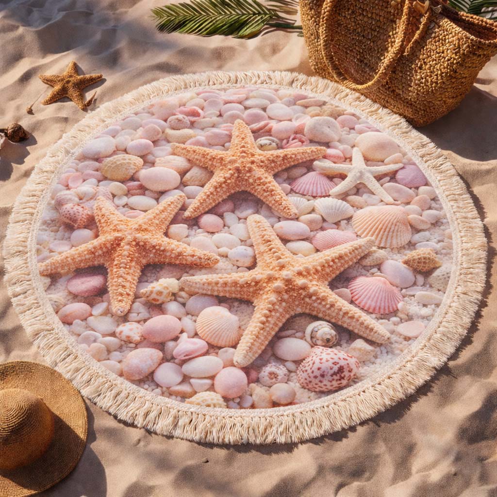 Runde Strandtuch Ozeanstern