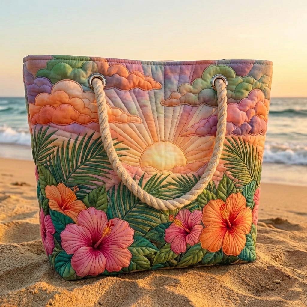Tropenmorgen Gestepptes Strandtasche