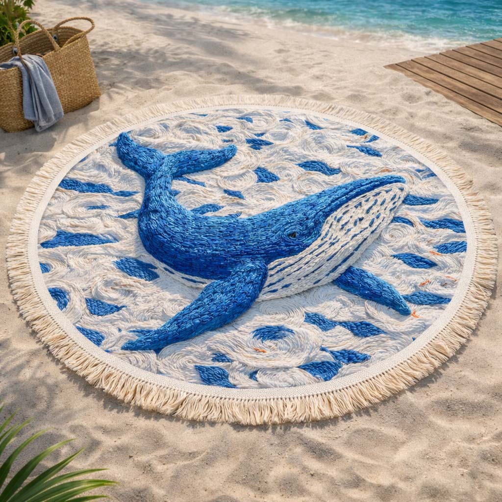 Runde Strandtuch Ozean-Gleiten