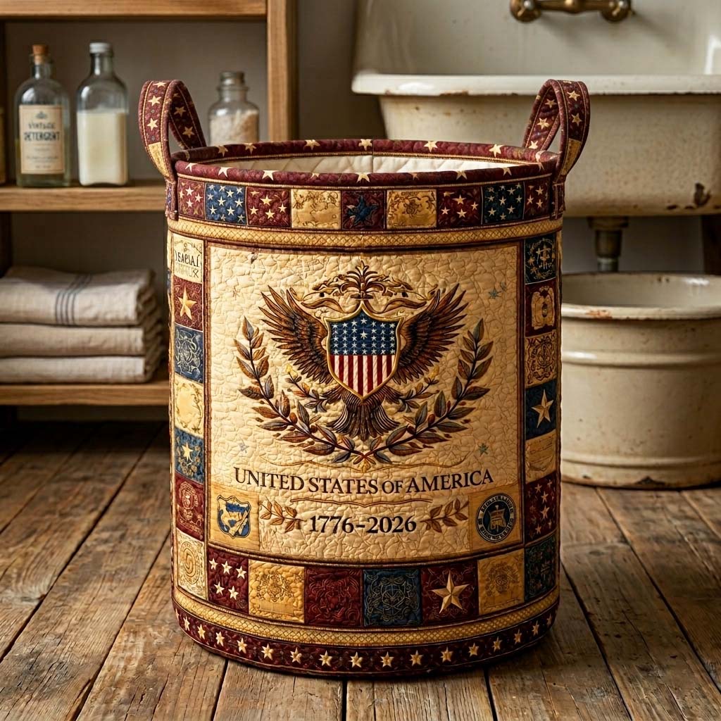 Heritage Gep quilteter Wäschekorb