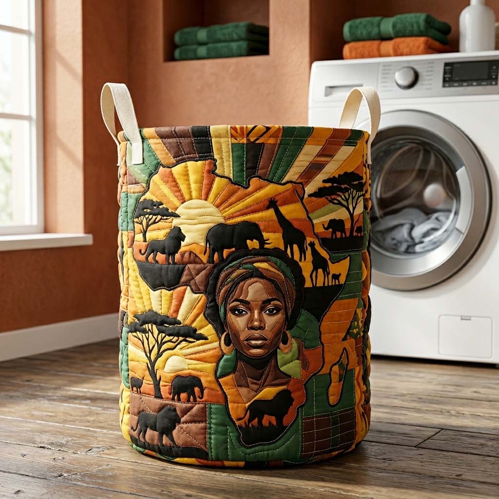 Savanna Soul Gepolsterter Wäschekorb