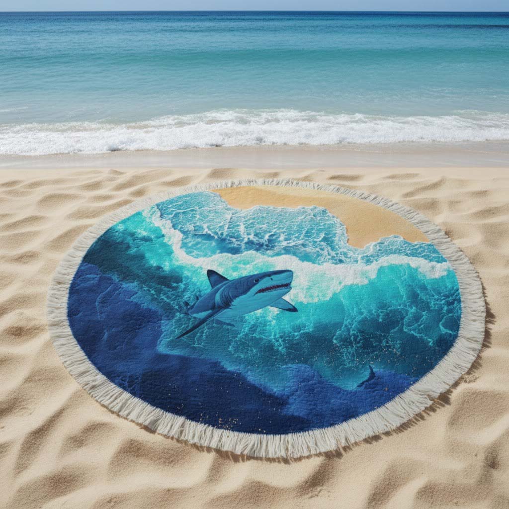 Runde Strandtuch Meer Flüstern