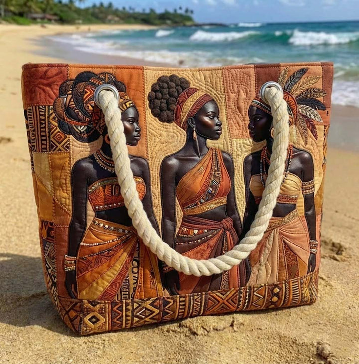 Gequiltete Strandtasche Melanin Queens