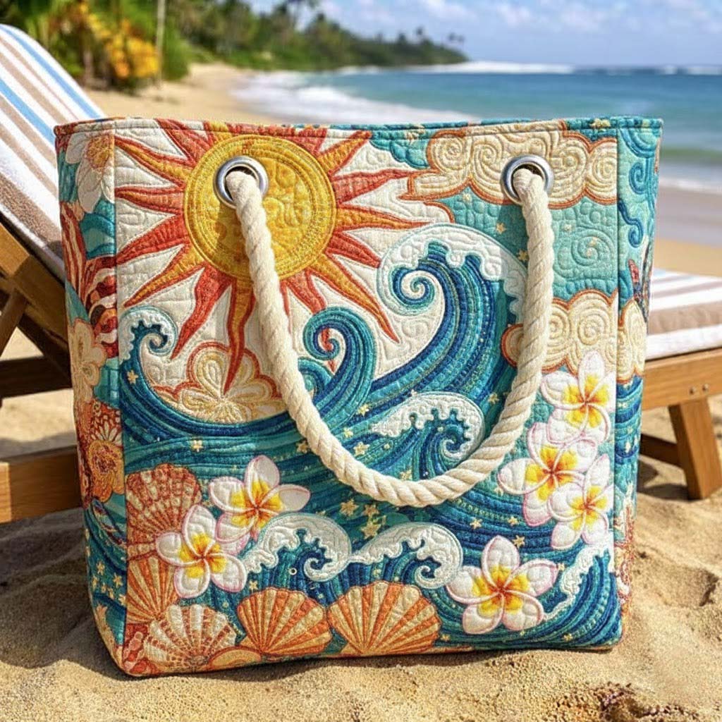 Gepolsterte Strandtasche Warm Halo