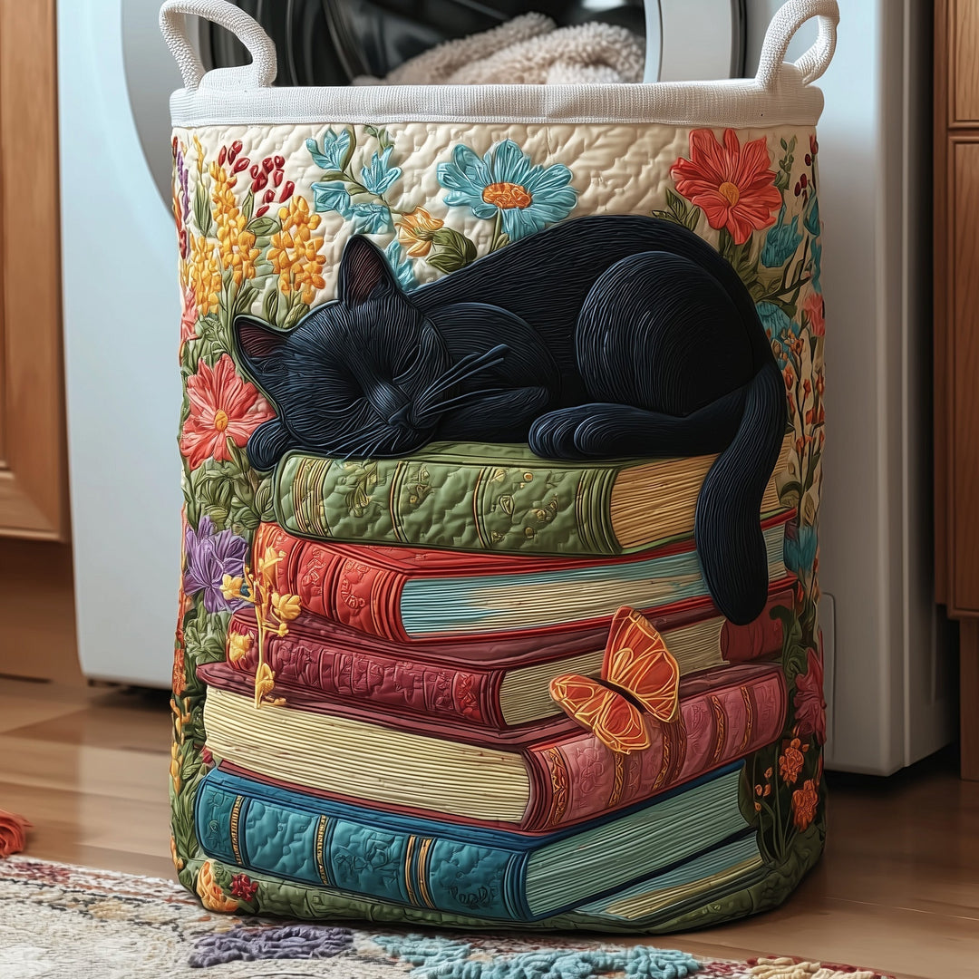 Purrfect Pages Gepolsterter Wäschekorb