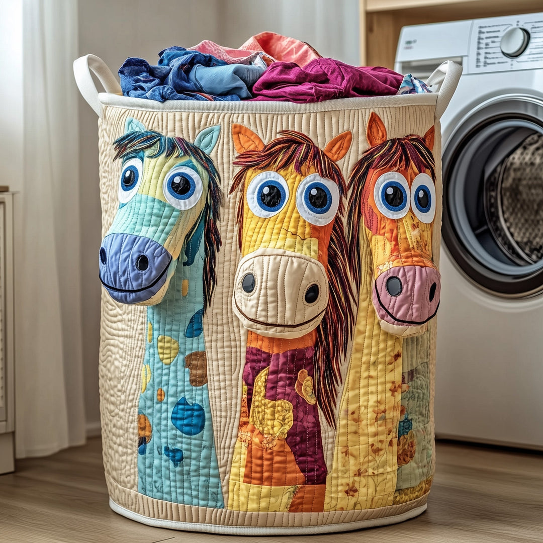 Funky Horse Gepolsterter Wäschekorb