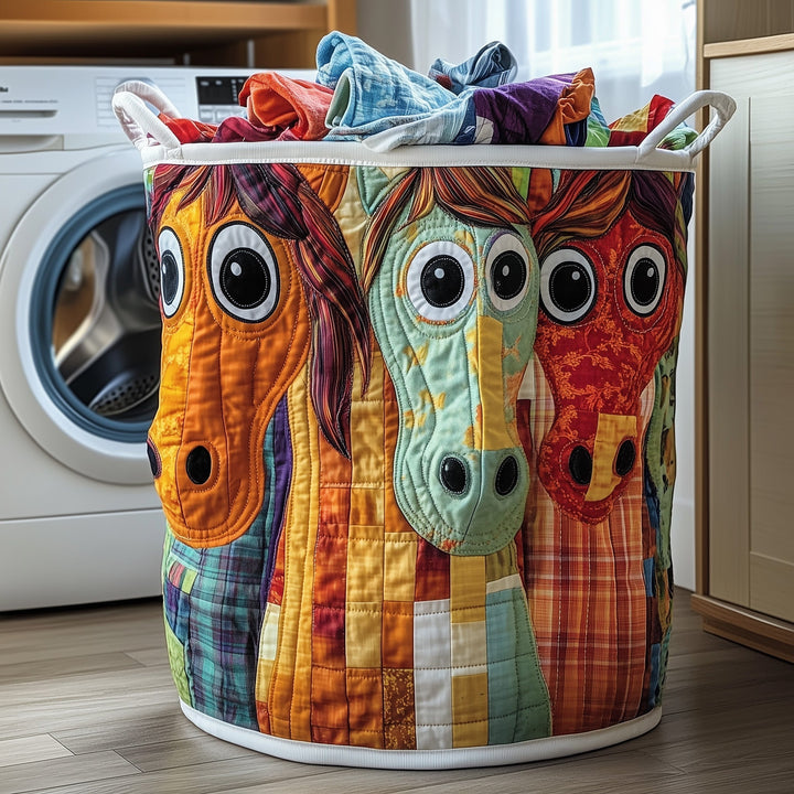 Funky Horse Gepolsterter Wäschekorb