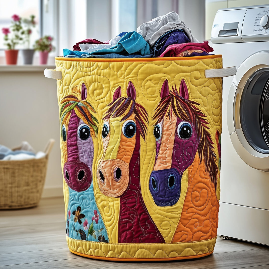 Funky Horse Gepolsterter Wäschekorb