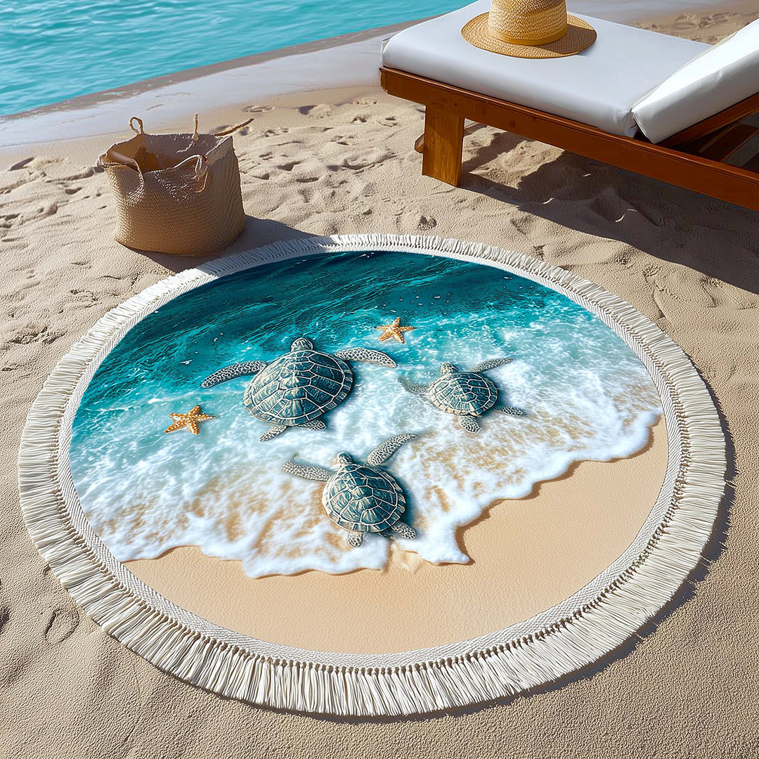Runde Strandtuch Sandy Haven