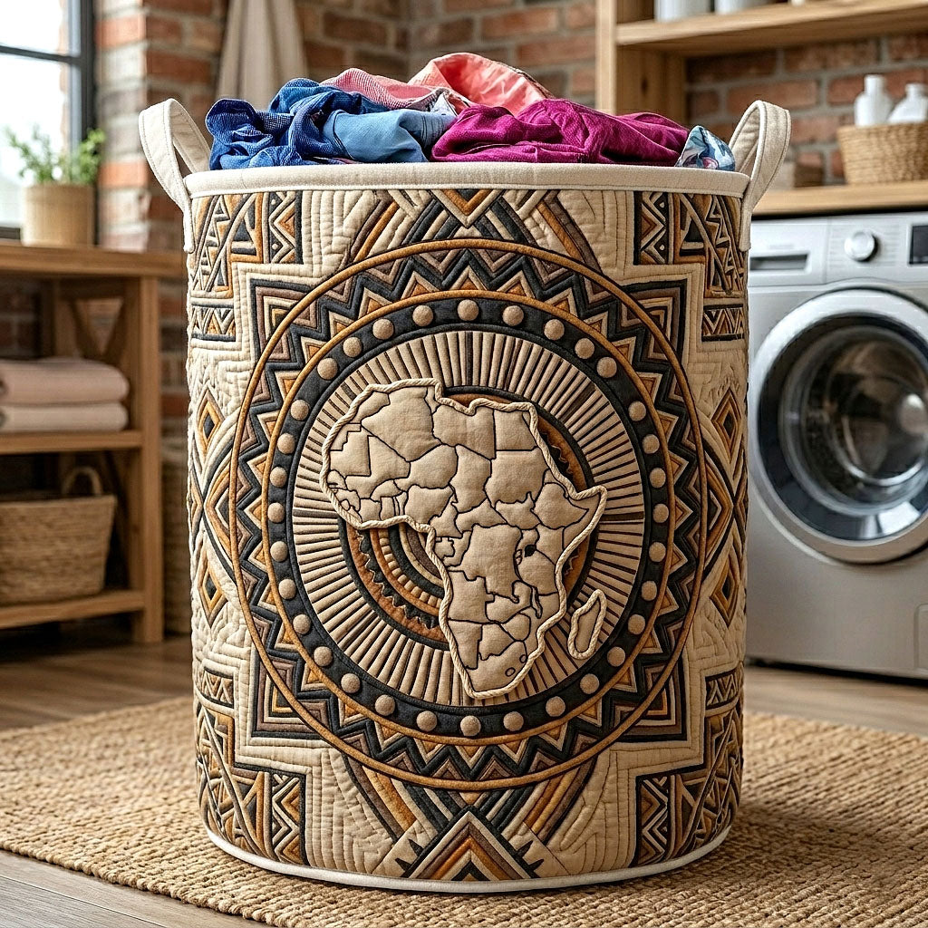 Gesteppten Wäschekorb Afrika Erbe