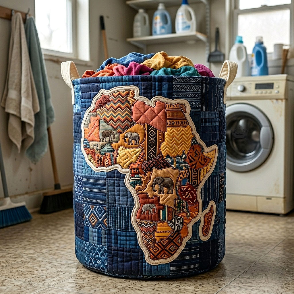 Gepolsterter Wäschekorb Afrika Erbe
