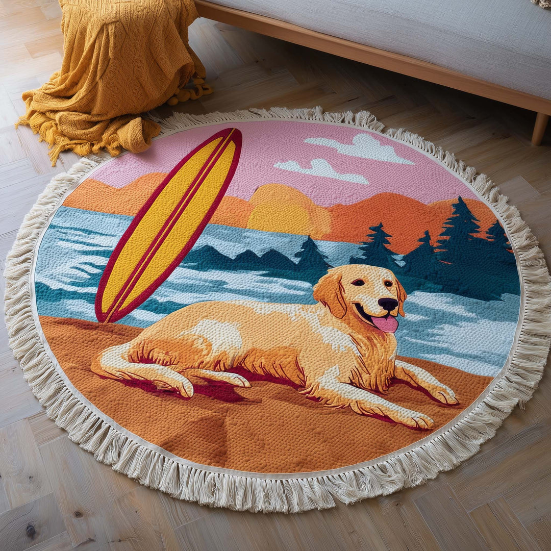 Runde Strandtuch Goldene Küste