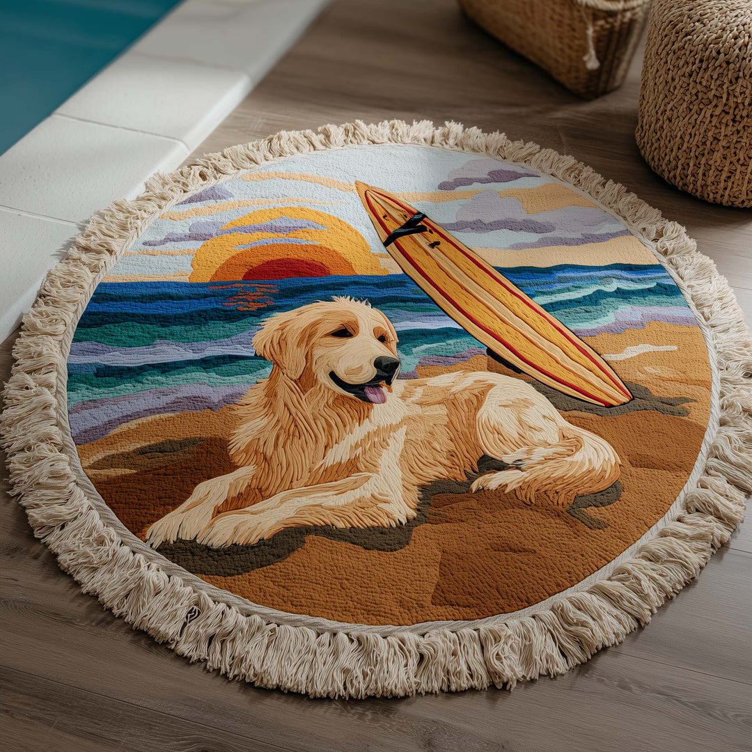 Runde Strandtuch Golden Shore