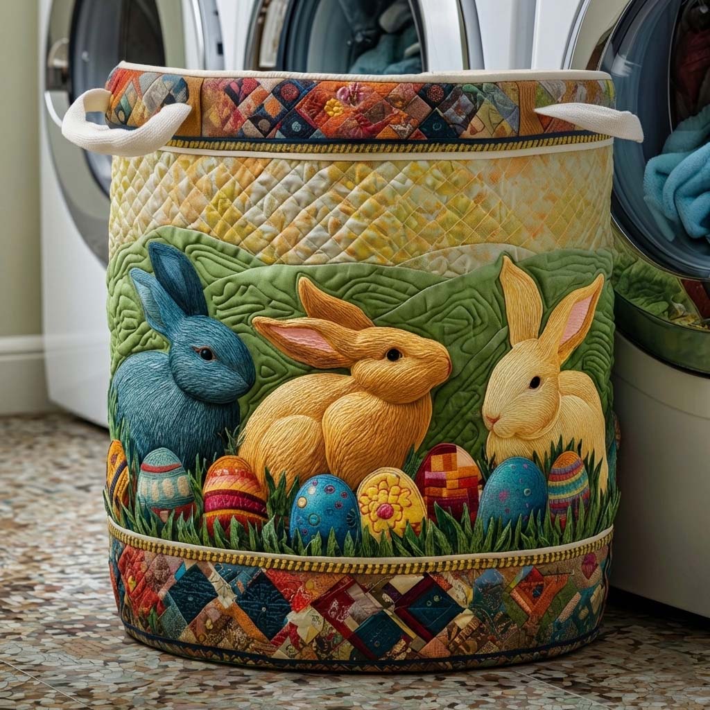 Osterhase Quilted Wäschekorb