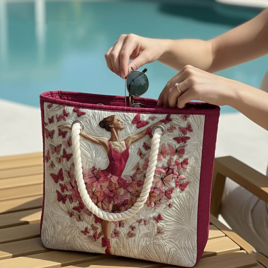 Elegante gesteppten Strandtasche Ballerina