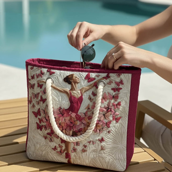 Elegante gesteppten Strandtasche Ballerina