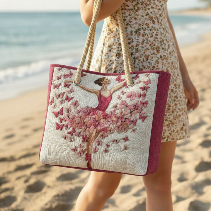 Elegante gesteppten Strandtasche Ballerina