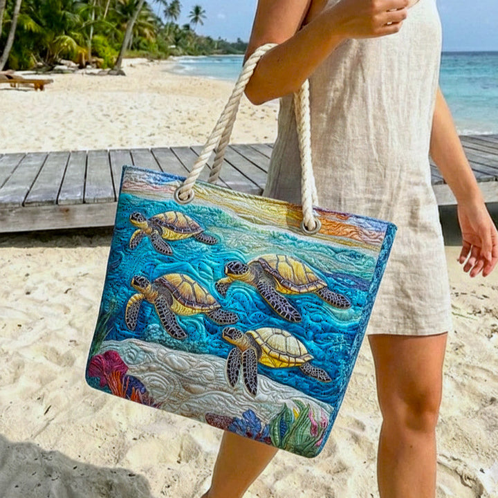 Gepolsterte Strandtasche Meeresschildkröte