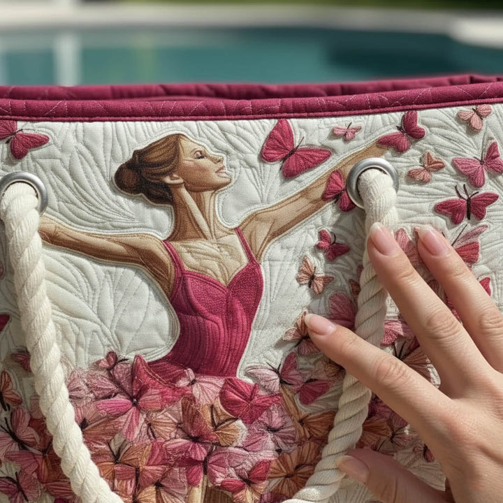 Elegante gesteppten Strandtasche Ballerina