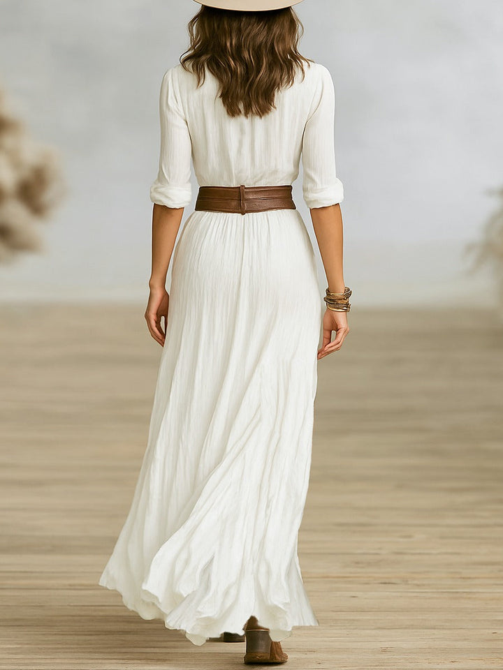 Soléane | Elegantes Plissee-Kleid
