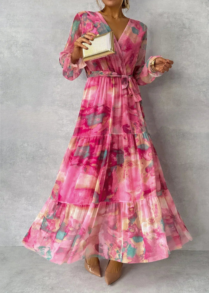 Sommer | Wickelkleid mit Blumenmuster