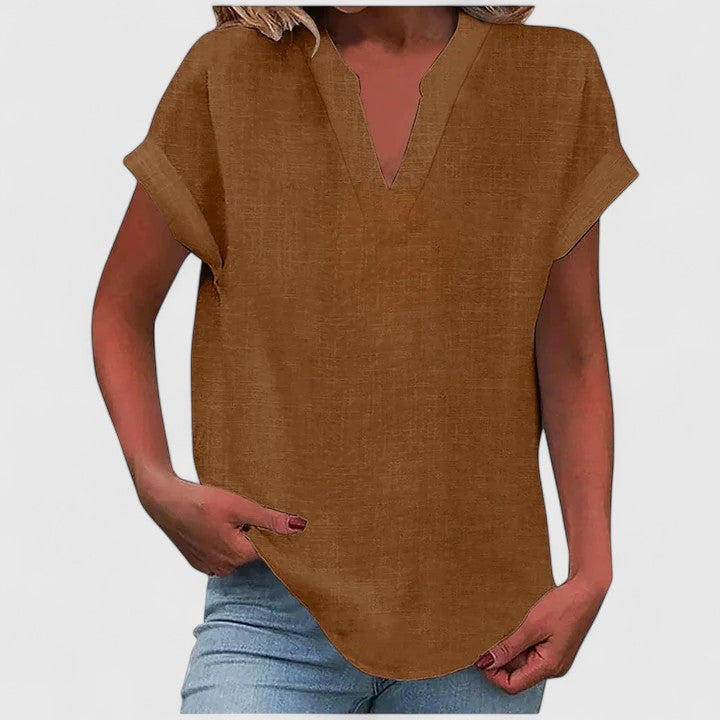 Wien | Bequeme V-Ausschnitt Bluse