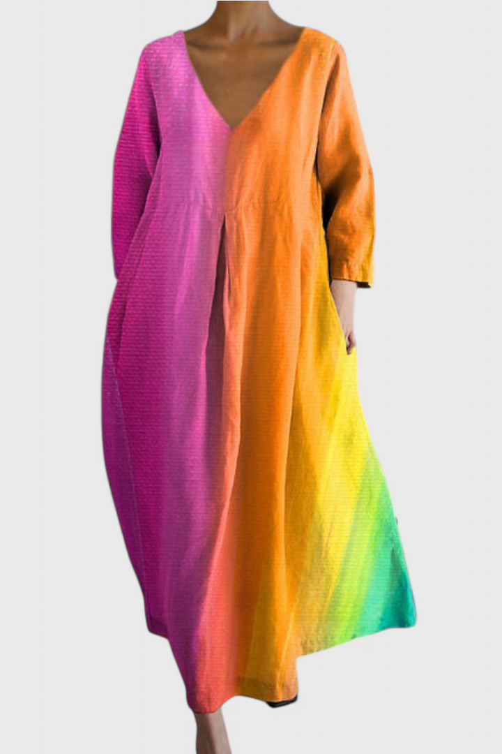 Beatrix | Bequemes V-Ausschnitt-Kleid