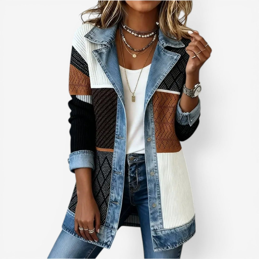 Hannah | Indigo Strickjacke