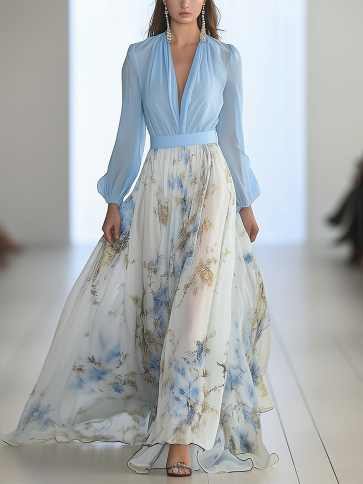 Audrey | Wunderschönes Maxikleid mit Blumenmuster