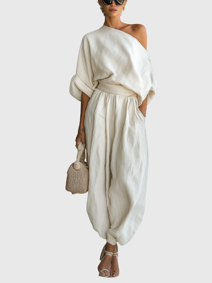 Carly | Zweiteiliges Set mit Off-Shoulder-Design
