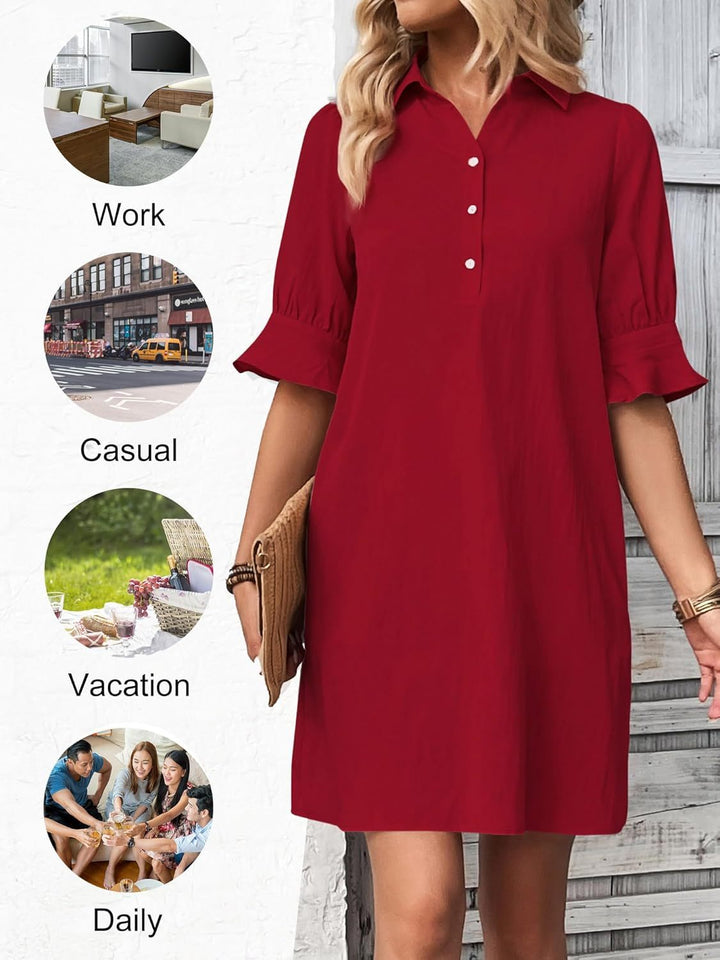 Cameron | Elegantes Kleid mit Rüschen