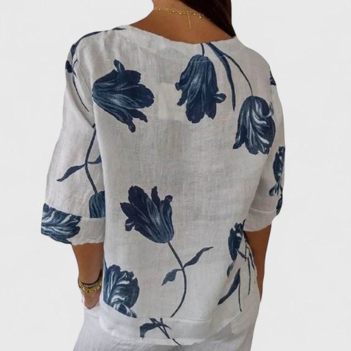 Karoline | Elegante Bluse mit floralem Druck
