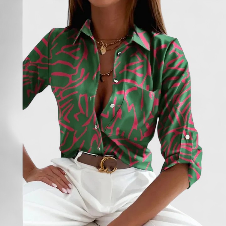 Carmen | Elegante Bluse mit langen Ärmeln