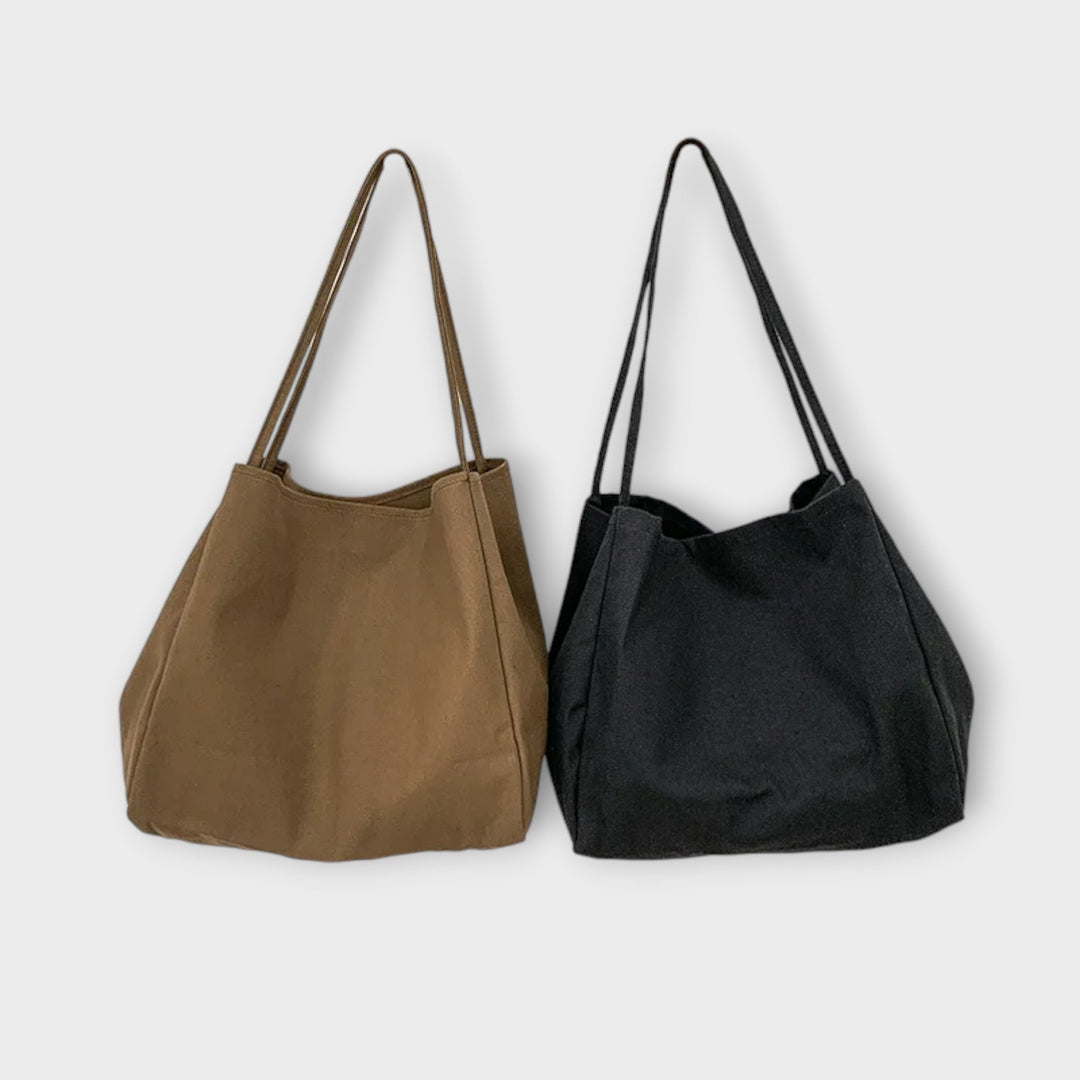 Eleanor | Hochwertige große Canvas-Shopper-Tasche