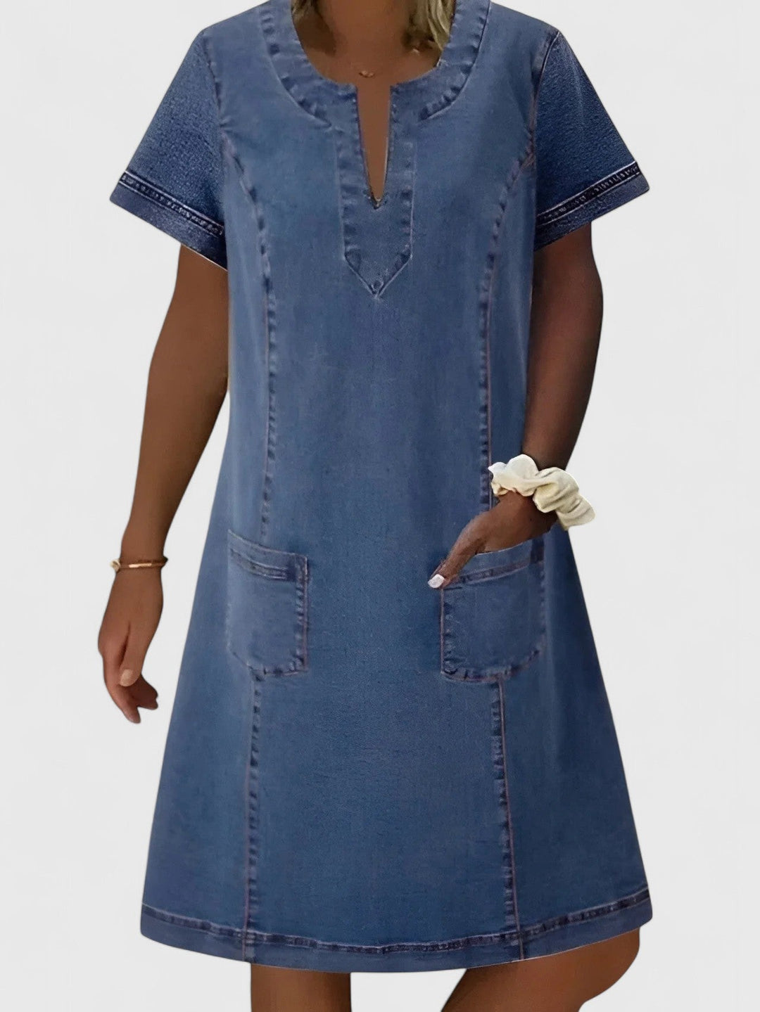 Clarice | Elegantes Denim-Kleid